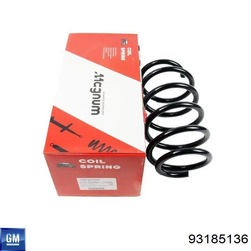 93185136 General Motors Пружина амортизатора передняя