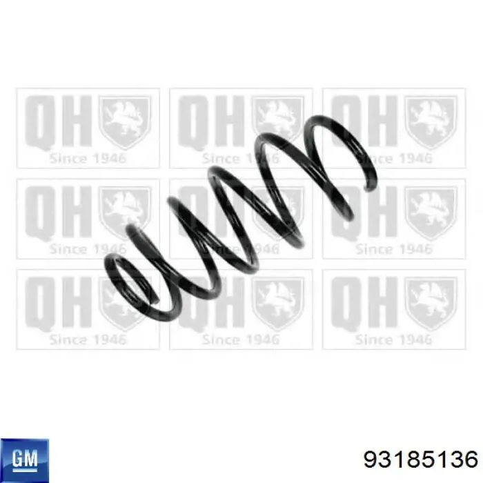 Купити 93185136 General Motors Гвинтова пружина підвіска