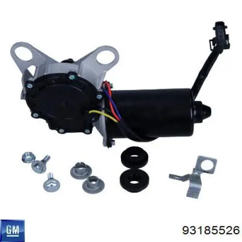Двигун склоочисника лобового скла (трапеції) 93185526 General Motors
