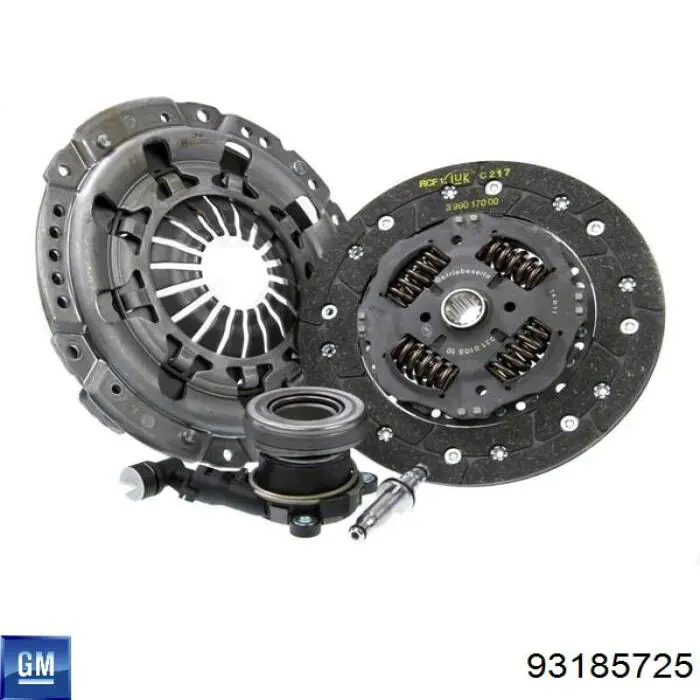 Купити 93185725 General Motors Комплект зчеплення (диск, корзина, підшипник)