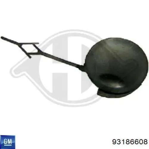 Заглушка бампера буксирувального гака, передня General Motors 93186608 ціна, від 10.36 USD