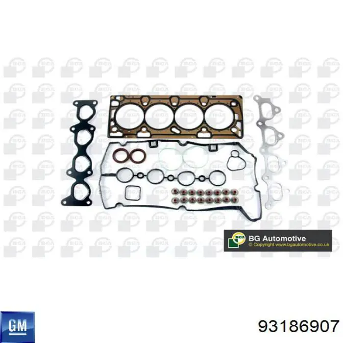 Комплект прокладок двигуна, верхній General Motors 93186907 ціна, від 110.44 USD
