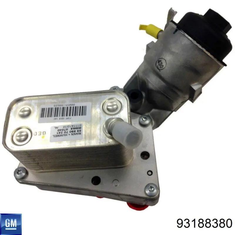 Купити 93188380 General Motors Радіатор масляний (холодильник), під фільтром