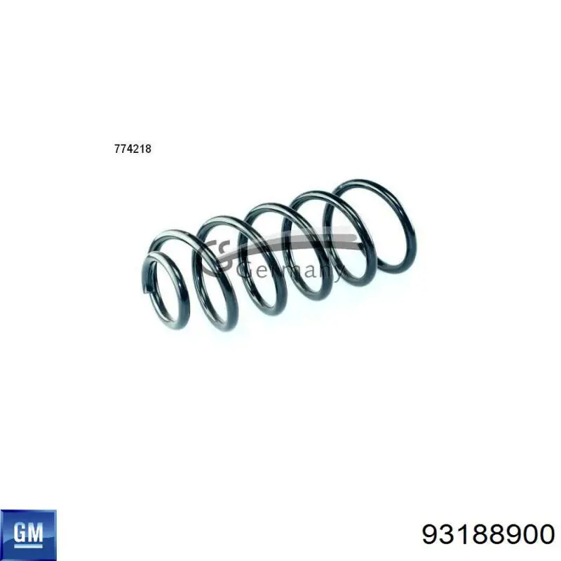 Купити 93188900 General Motors Задні пружини