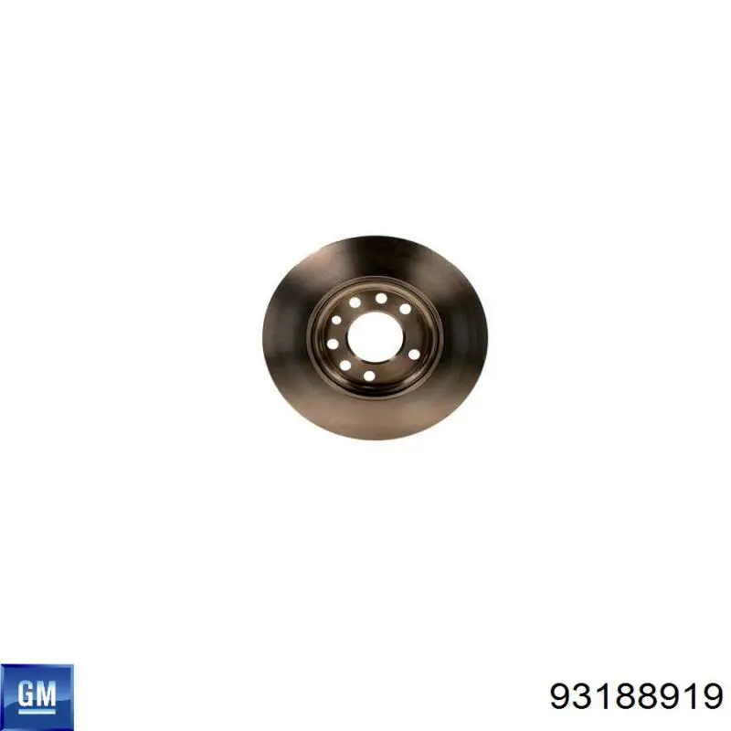Диск переднього гальма General Motors 93188919 ціна, від 31.56 USD