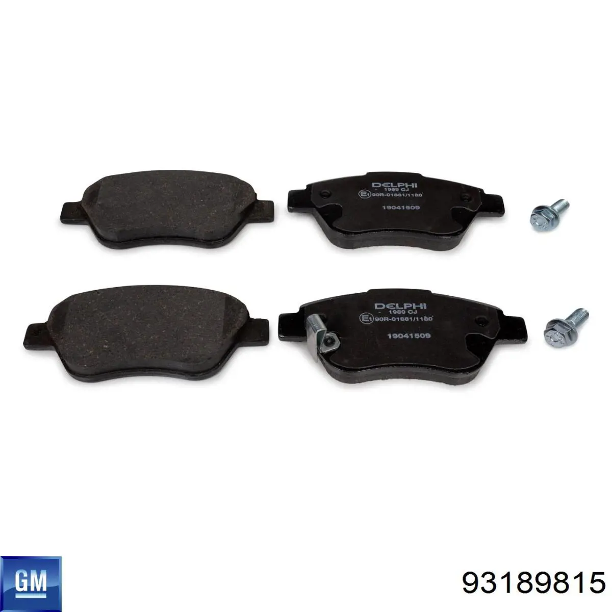 93189815 General Motors Передні гальмівні колодки