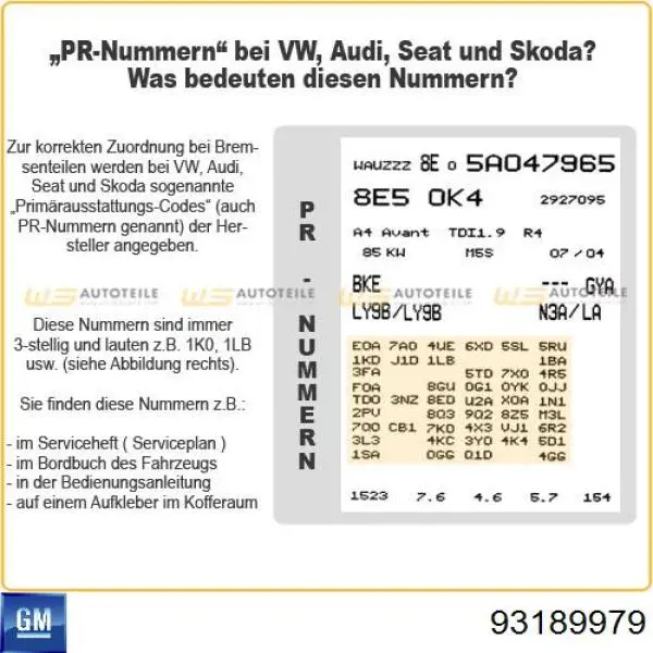 Купити 93189979 General Motors 