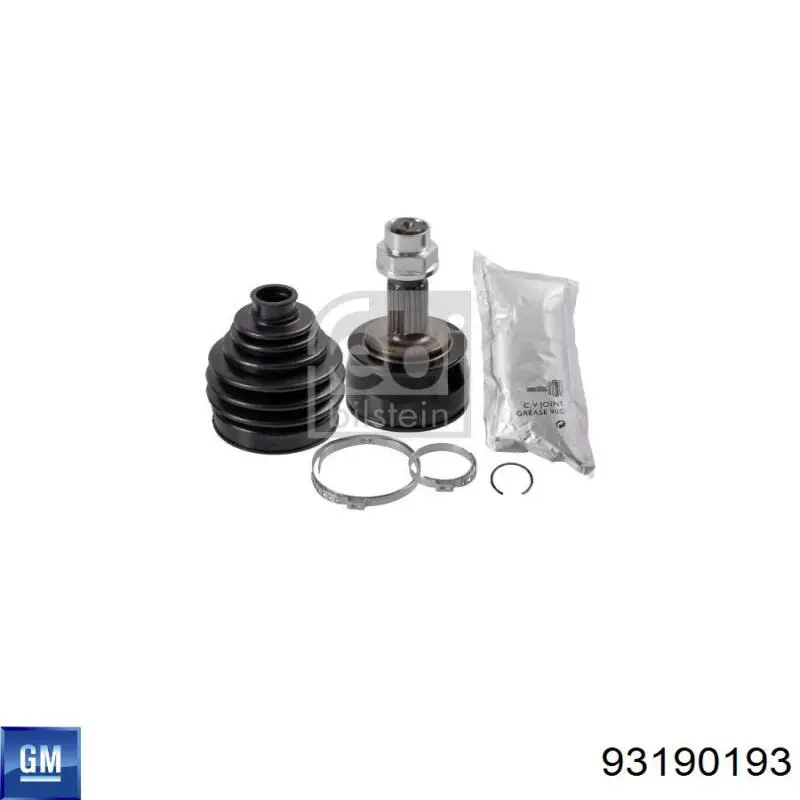 Граната колісна General Motors 93190193 ціна, від 25.21 USD