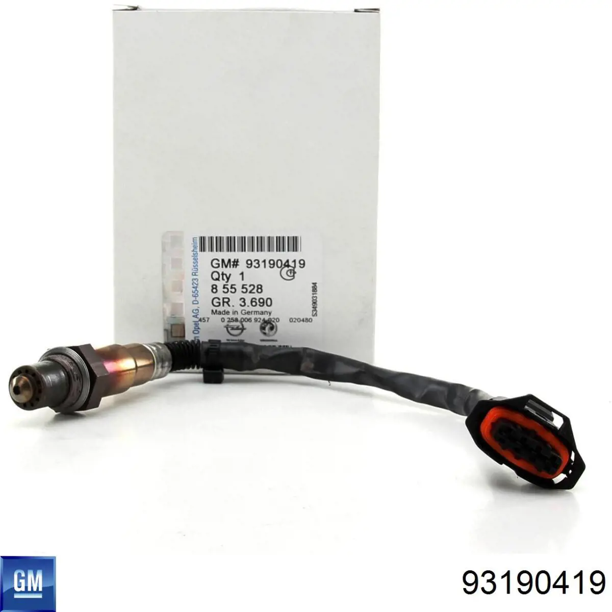 Купити 93190419 General Motors Лямбдазонд, датчик кисню до каталізатора