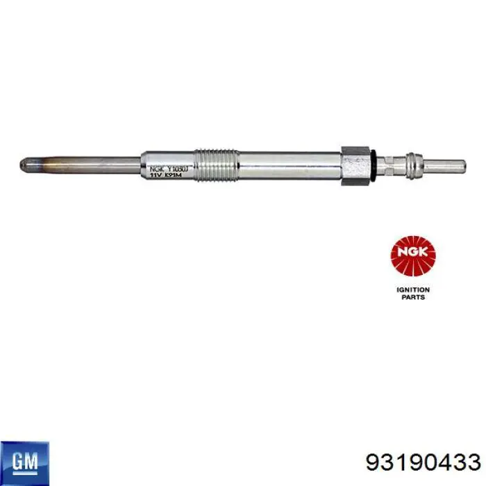 Свіча накалу General Motors 93190433 ціна, від 12.22 USD