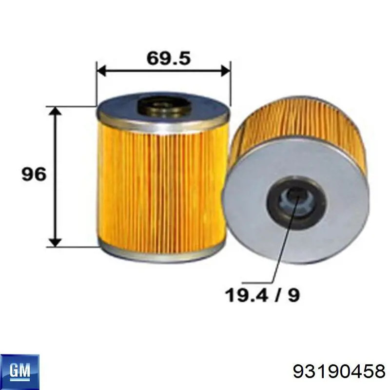 93190458 General Motors Фільтр палива