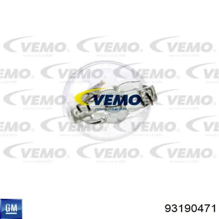 Лампочка плафону освітлення салону/кабіни General Motors 93190471 ціна, від 0.46 USD