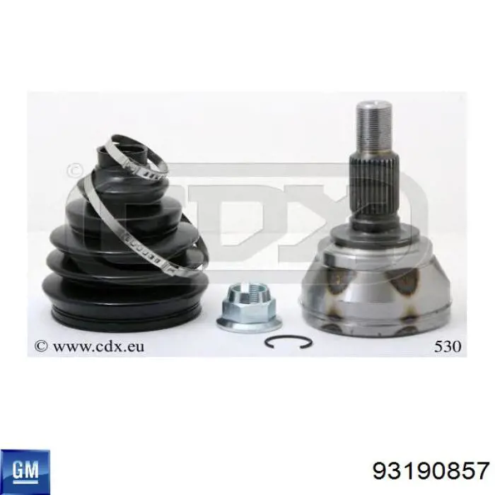 Граната колісна General Motors 93190857 ціна, від 87.43 USD