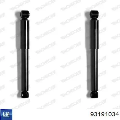 Купити 93191034 General Motors Стійка амортизатора задня