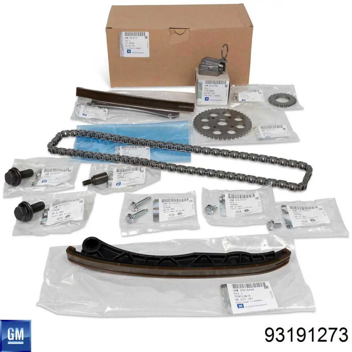 Комплект ланцюга ГРМ 93191273 General Motors