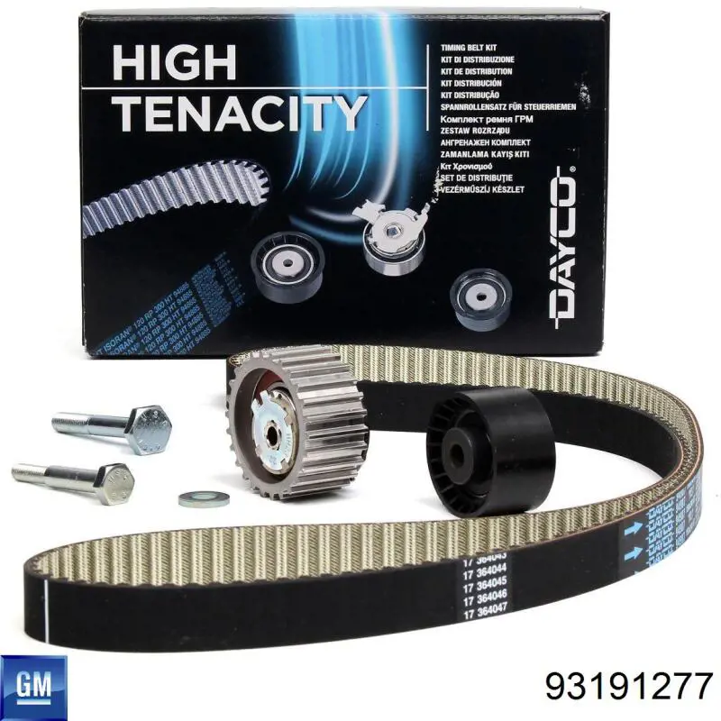 Комплект ГРМ General Motors 93191277 ціна, від 76.89 USD