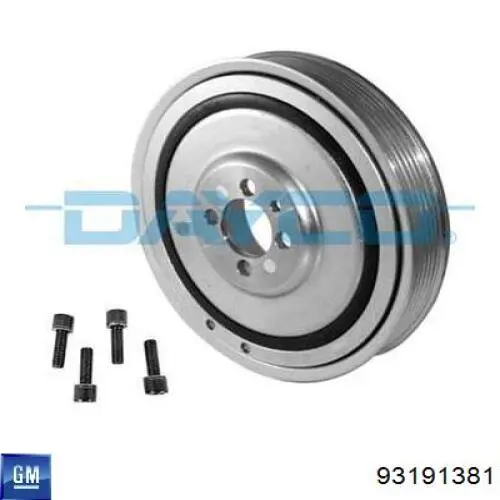 Шків колінвала (демпфер ) General Motors 93191381 ціна, від 72.63 USD