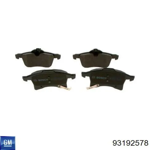 Купити 93192578 General Motors Колодки гальмівні передні, дискові