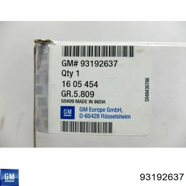Гальмівні колодки General Motors 93192637 ціна, від 14.08 USD