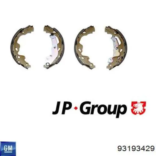 Колодки гальмові задні, барабанні General Motors 93193429 ціна, від 14.54 USD