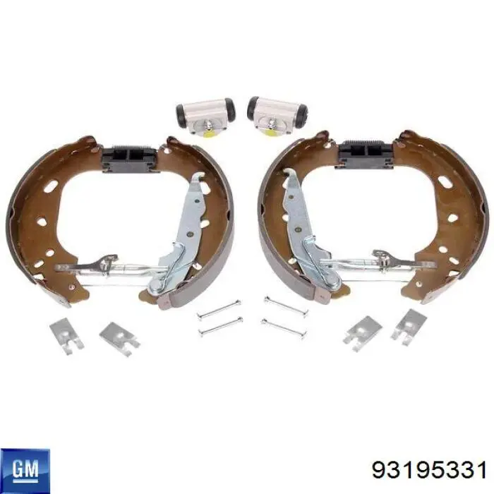Колодки гальмові задні, барабанні General Motors 93195331 ціна, від 25.25 USD