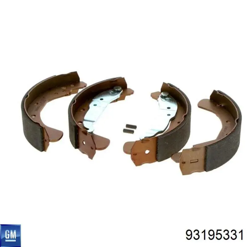 Купити 93195331 General Motors Колодки гальмові задні, барабанні