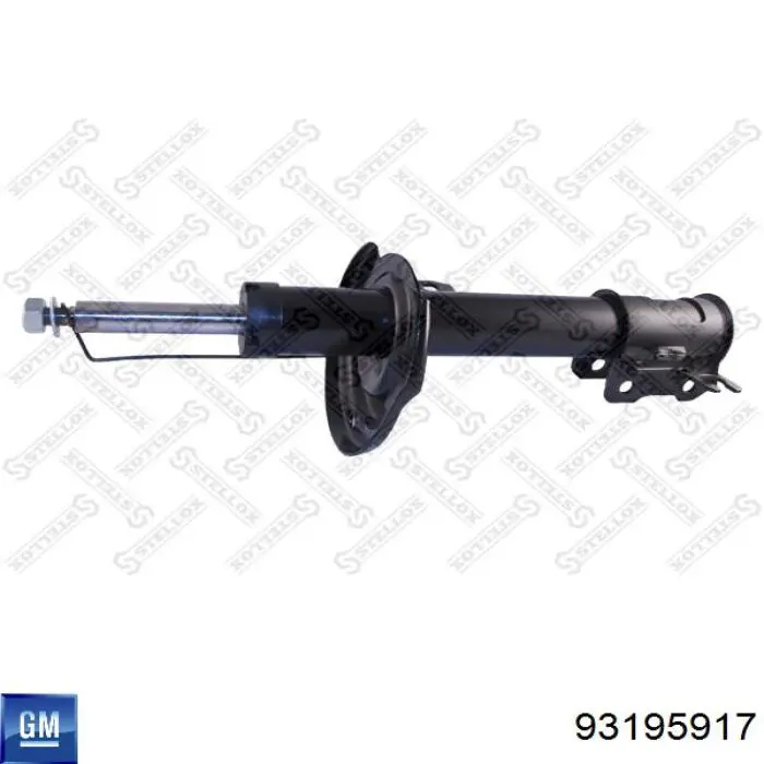 Амортизатор передній, правий General Motors 93195917 ціна, від 53.71 USD