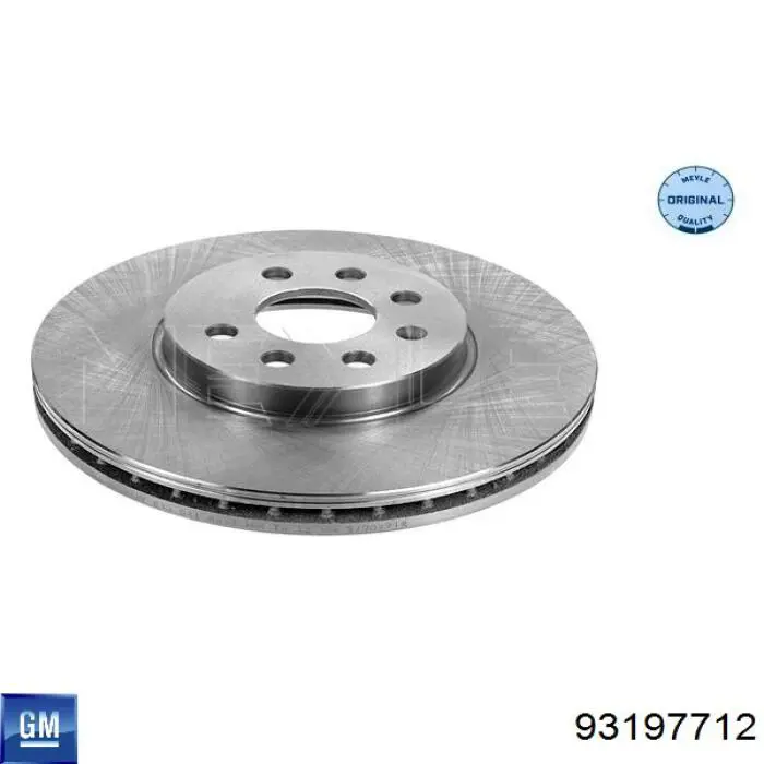 Диск переднього гальма General Motors 93197712 ціна, від 45.15 USD