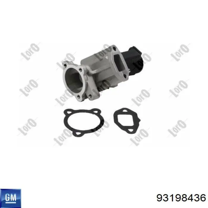 Клапан EGR, рециркуляції газів 93198436 General Motors