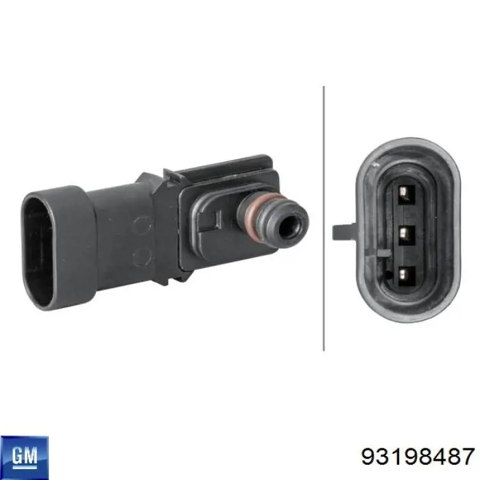 93198487 General Motors Датчик наддува