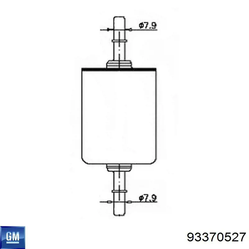 Купити 93370527 General Motors Фільтр-відстійник палива грубої очистки
