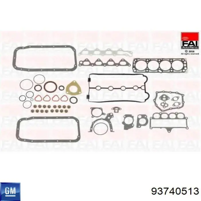 Купити 93740513 General Motors Комплект прокладок
