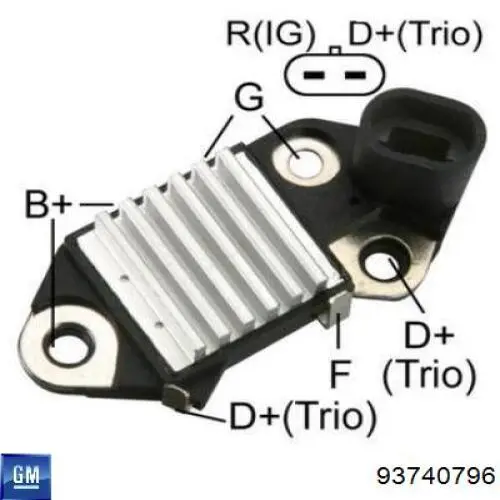 Реле зарядки генератора General Motors 93740796 ціна, від 8.43 USD