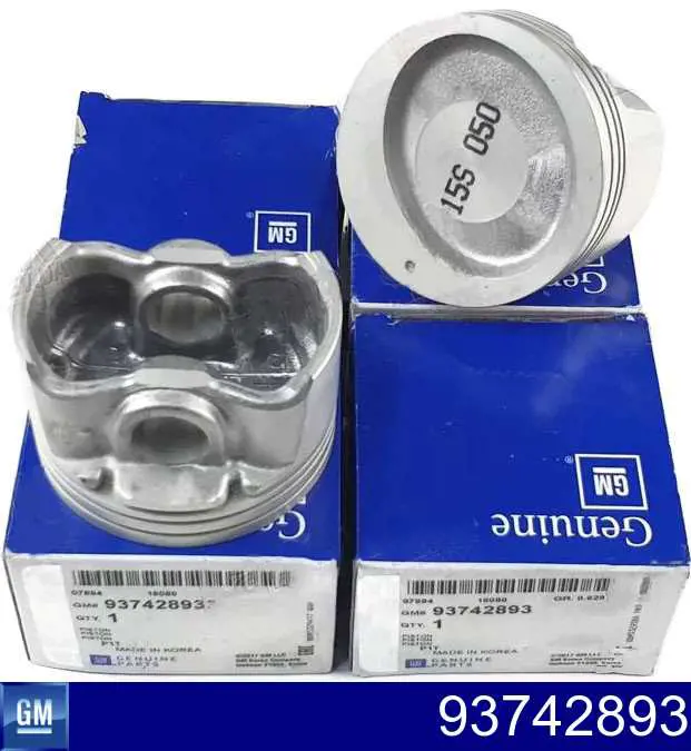 Поршень з пальцем без кілець, 2-й ремонт (+0,50) General Motors 93742893 ціна, від 30.48 USD