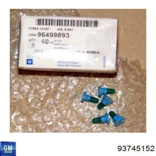 Лампочка 93745152 General Motors