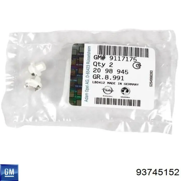 Купити 93745152 General Motors Лампочки