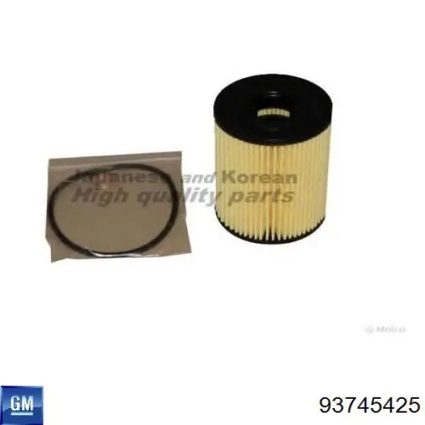 Масляний фільтр двигуна General Motors 93745425 ціна, від 4.24 USD