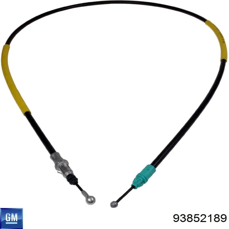 93852189 General Motors Трос ручного гальма задній, правий