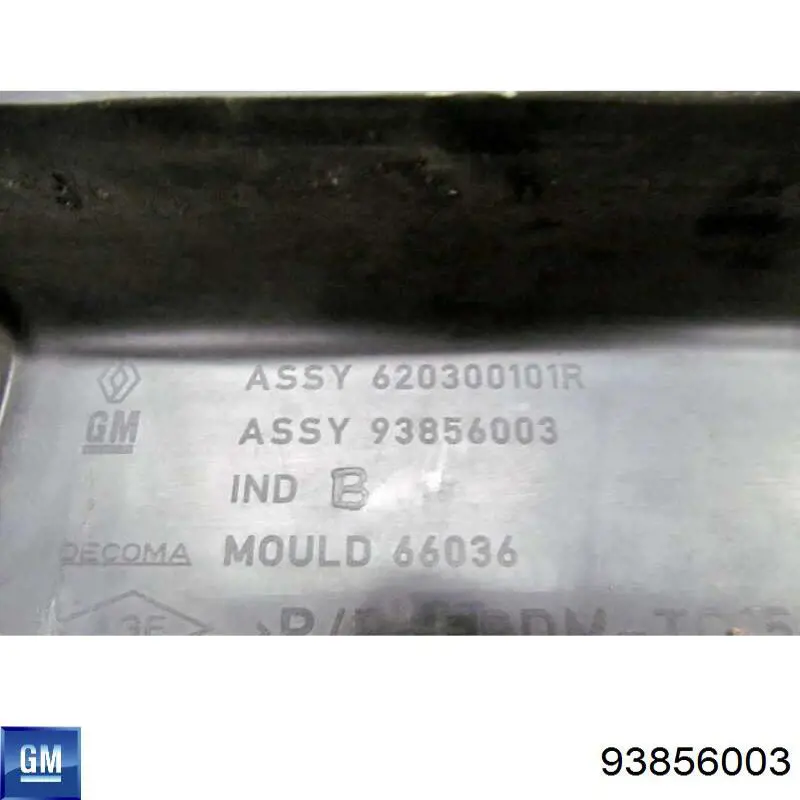Кронштейн бампера переднього, центральний 93856003 Renault (RVI)