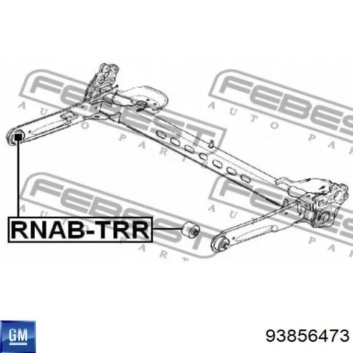 Сайлентблок задньої балки/підрамника General Motors 93856473 ціна, від 13.13 USD