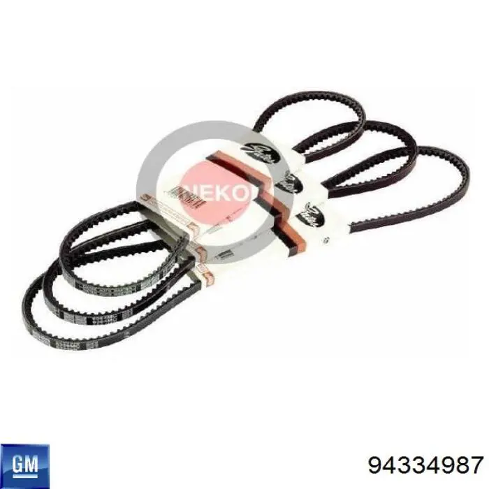 Клиновий ремінь General Motors 94334987 ціна, від 5.87 USD