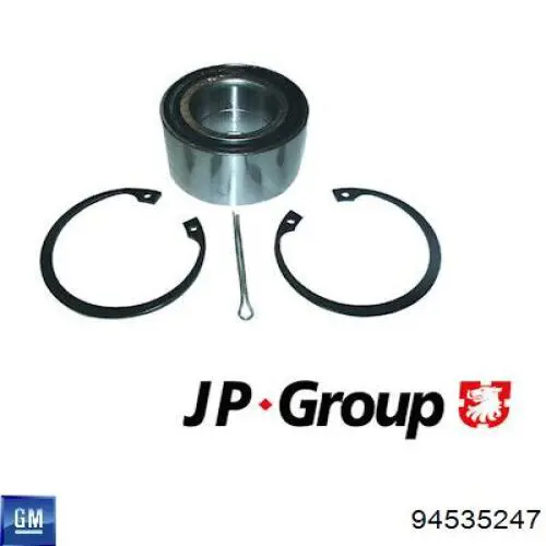 Комплект підшипник маточини передньої General Motors 94535247 ціна, від 11.12 USD