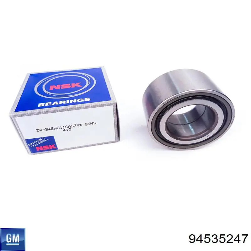 Комплект підшипник маточини передньої General Motors 94535247 ціна, від 11.12 USD