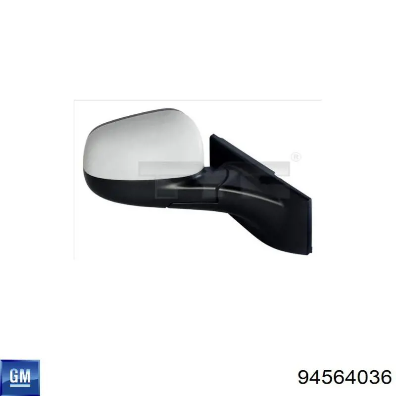Купити 94564036 General Motors Скло дзеркала заднього виду, правого