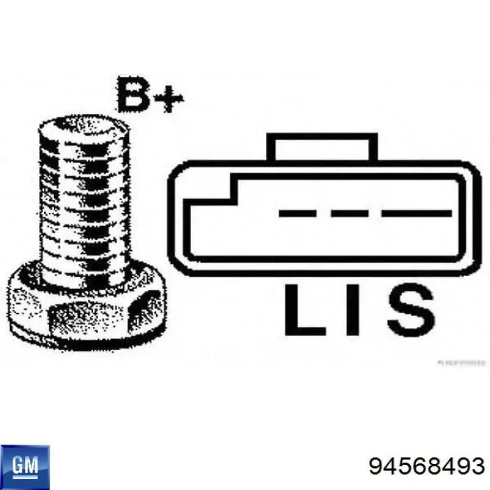 Генератор General Motors 94568493 ціна, від 126.17 USD