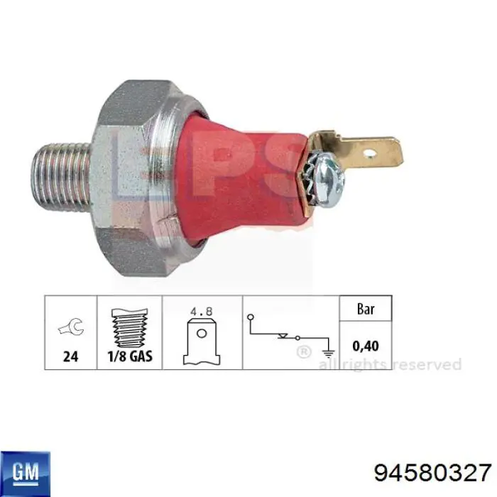 Купити 94580327 General Motors Датчик тиску масла