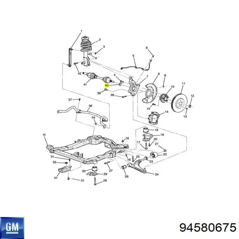  94580675 Peugeot/Citroen