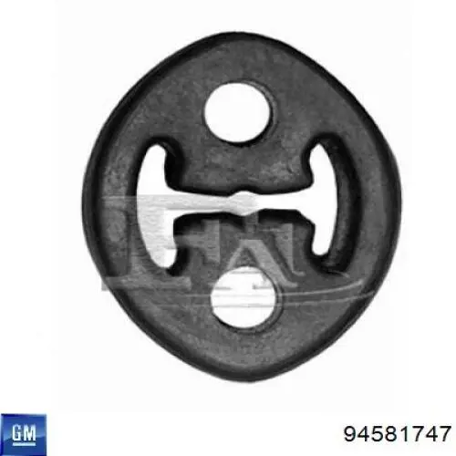 Кронштейн кріплення глушника на Toyota Starlet II P7