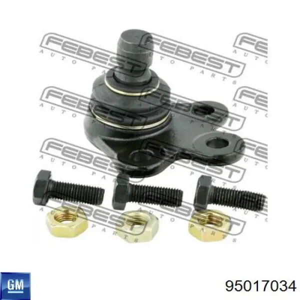 Кульова опора, нижня General Motors 95017034 ціна, від 14.96 USD