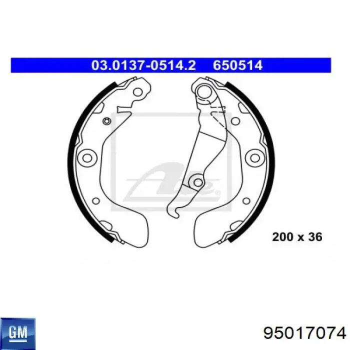 Купити S10519 Brembo Колодки гальмові задні, барабанні